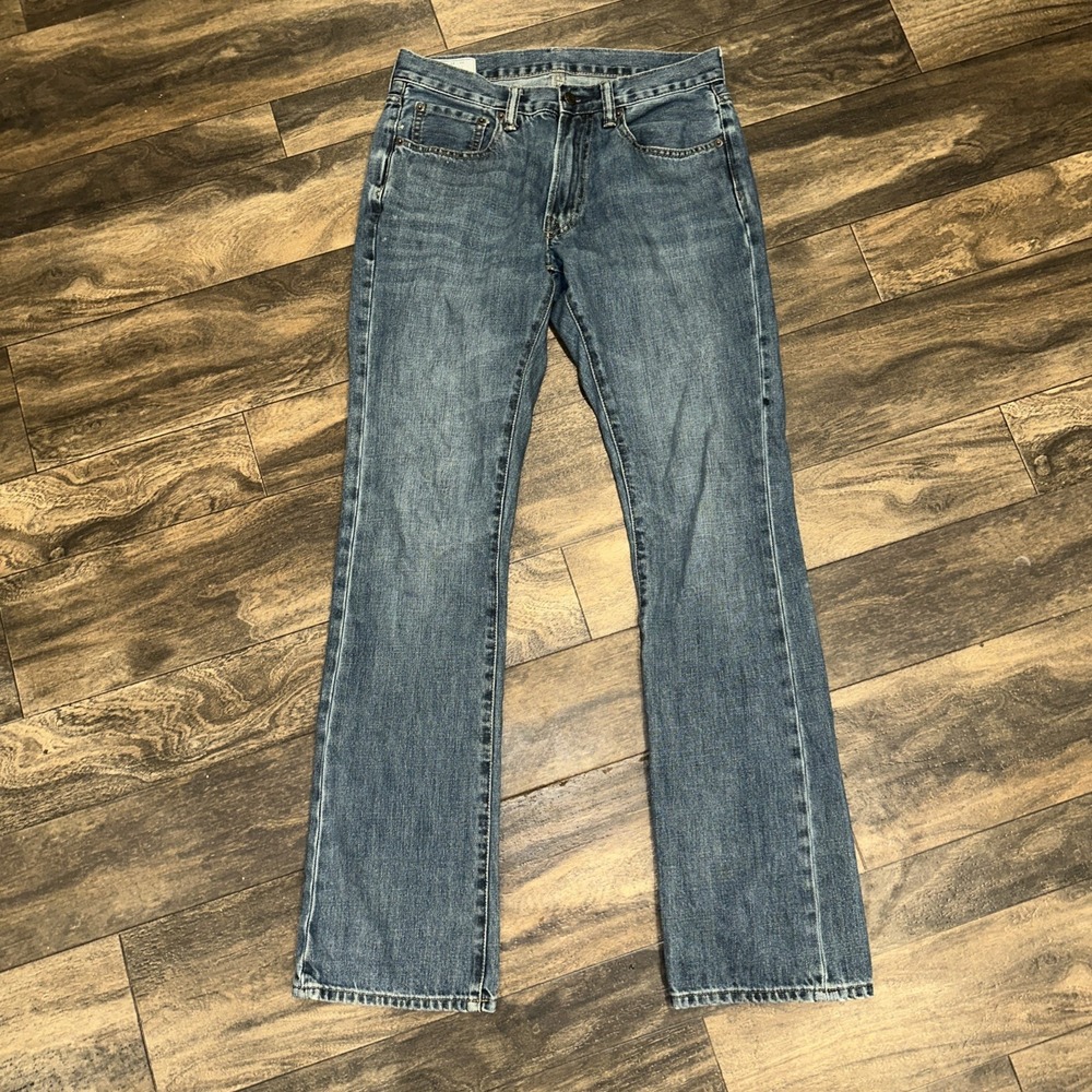 GAP Denim Jeans Bootcut Medium Wash Straight-Fit Men's Size 29x34 Casual Wear